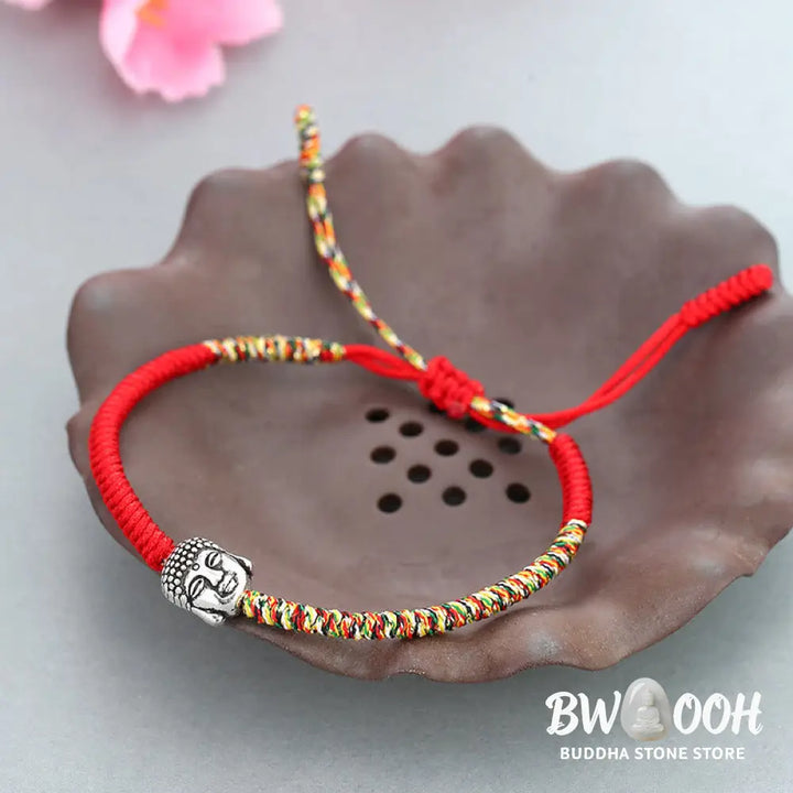 BWOOOH Handmade Colorful King Kong Knot Buddha Serenity String Bracelet | spiritual healing bracelet