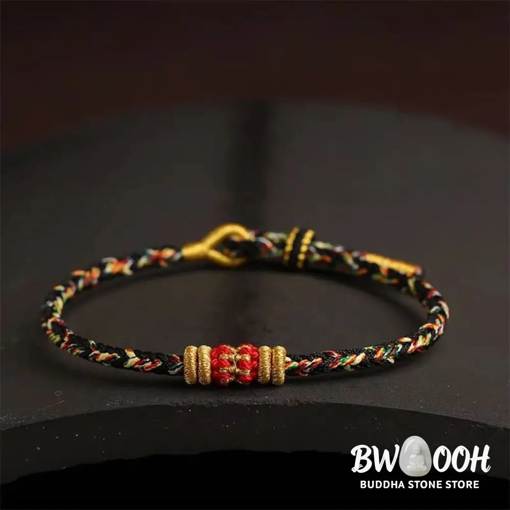 BWOOOH Handmade Colorful Rope King Kong Knot Braided Luck Bracelet | spiritual healing bracelet