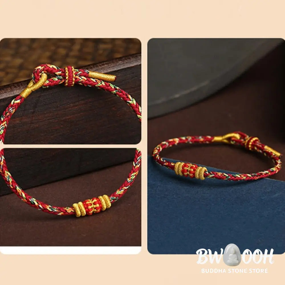 BWOOOH Handmade Colorful Rope King Kong Knot Braided Luck Bracelet | spiritual healing bracelet