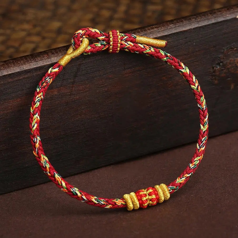 BWOOOH Handmade Colorful Rope King Kong Knot Braided Luck Bracelet | spiritual healing bracelet