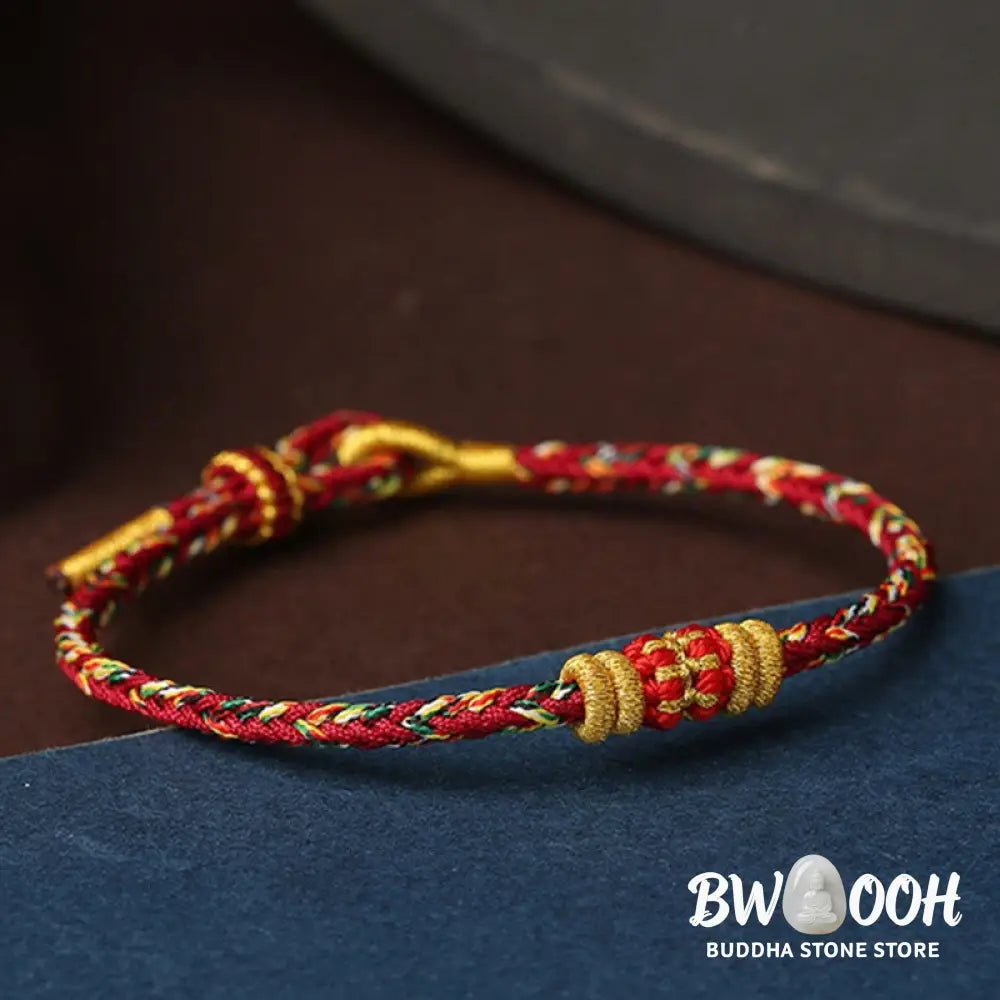 BWOOOH Handmade Colorful Rope King Kong Knot Braided Luck Bracelet | spiritual healing bracelet