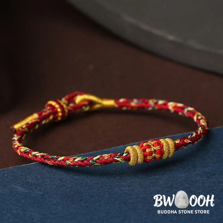 BWOOOH Handmade Colorful Rope King Kong Knot Braided Luck Bracelet | spiritual healing bracelet