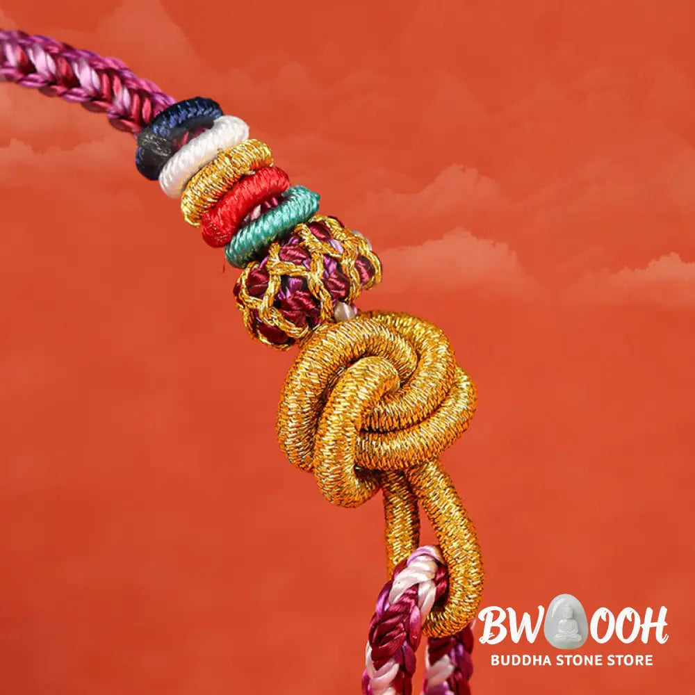 Buddha Stones Handmade Dunhuang Colorful Rope Protection Braid String Bracelet - BWOOOH - Bracelet