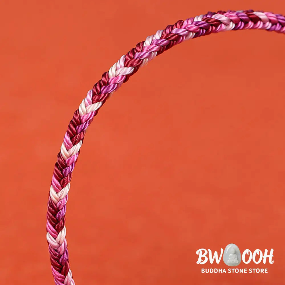 Buddha Stones Handmade Dunhuang Colorful Rope Protection Braid String Bracelet - BWOOOH - Bracelet