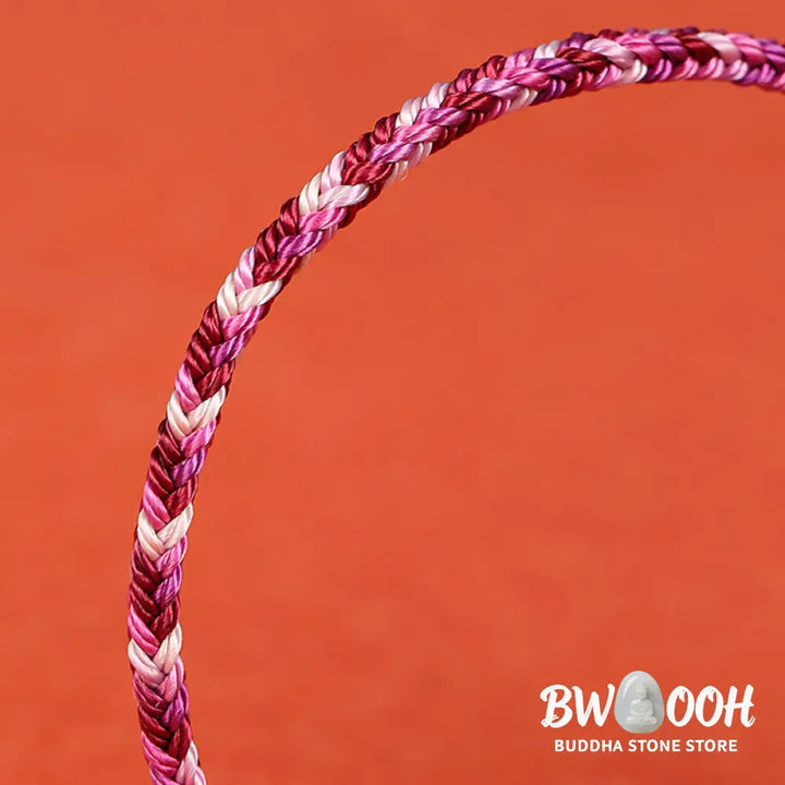 Buddha Stones Handmade Dunhuang Colorful Rope Protection Braid String Bracelet - BWOOOH - Bracelet