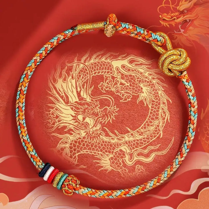 BWOOOH Handmade Dunhuang Colorful Rope Protection Braid String Bracelet - BWOOOH - Dunhuang Color Rope(Wrist