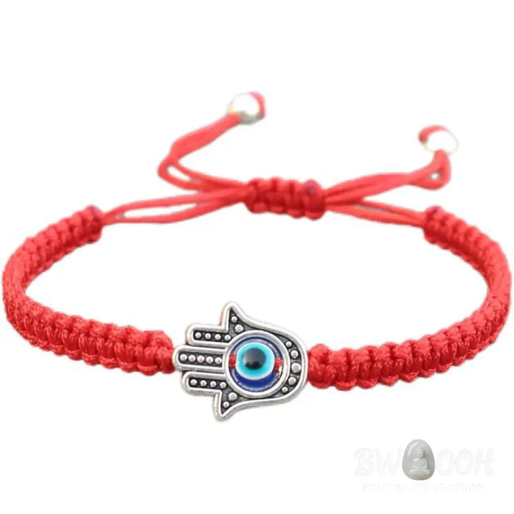 Buddha Stones Handmade Hamsa Symbol Protection Luck String Bracelet - BWOOOH - Bracelet