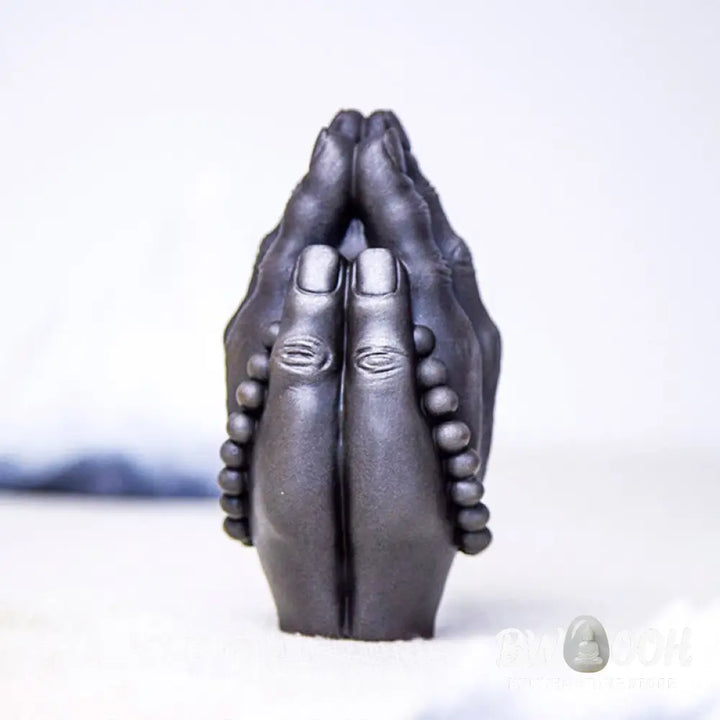 BWOOOH resin Buddha statue - Handmade Buddha Hand Namaste Iron P
