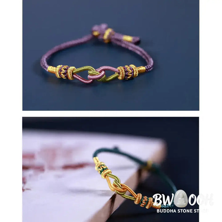 BWOOOH Handmade Knotting Faith Strength Braid String Bracelet | spiritual healing bracelet