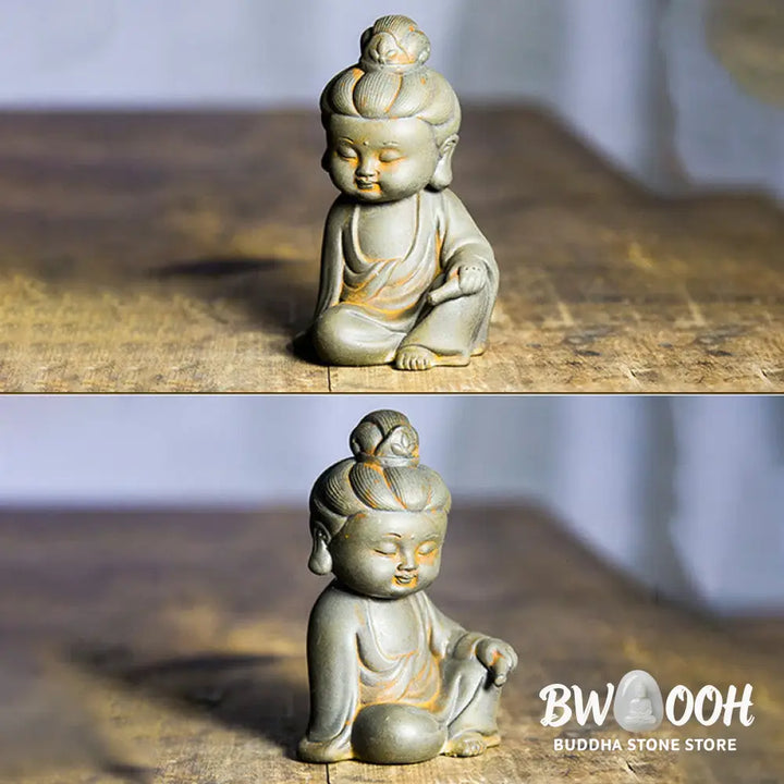 BWOOOH resin Kwan Yin statue - Handmade Ksitigarbha Kwan Yin Guany