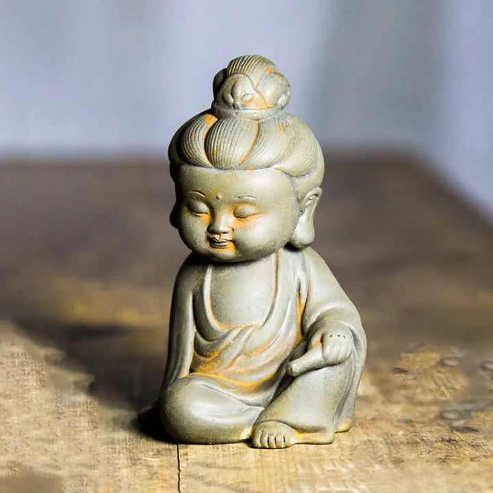 BWOOOH resin Kwan Yin statue - Handmade Ksitigarbha Kwan Yin Guany