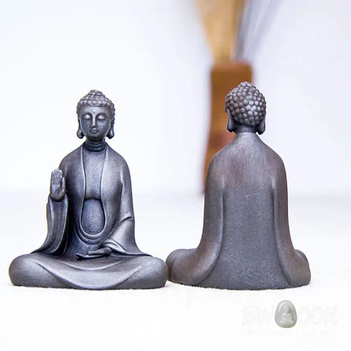 BWOOOH resin Buddha statue - Handmade Meditation Sakyamuni Buddh