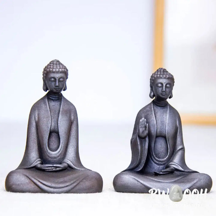 BWOOOH resin Buddha statue - Handmade Meditation Sakyamuni Buddh