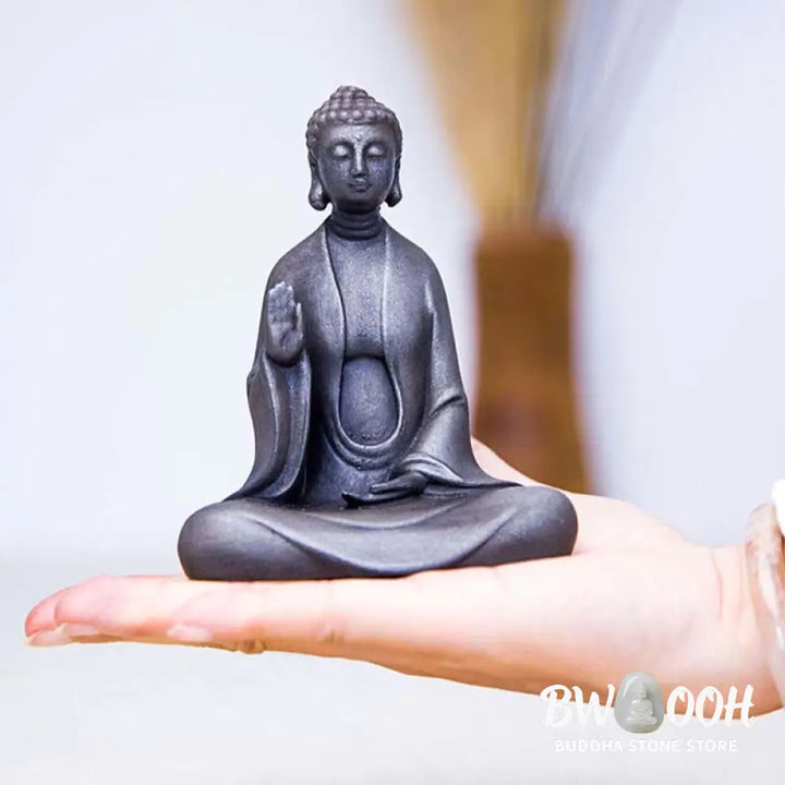 BWOOOH resin Buddha statue - Handmade Meditation Sakyamuni Buddh