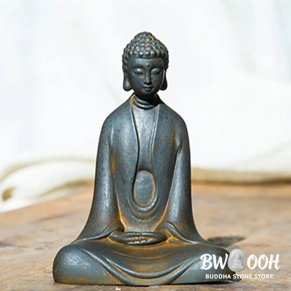 BWOOOH resin Buddha statue - Handmade Meditation Sakyamuni Buddh