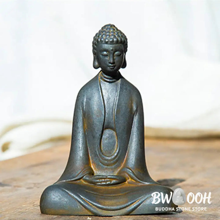 BWOOOH resin Buddha statue - Handmade Meditation Sakyamuni Buddh