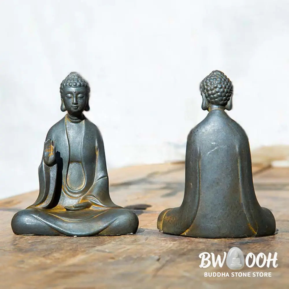 BWOOOH resin Buddha statue - Handmade Meditation Sakyamuni Buddh