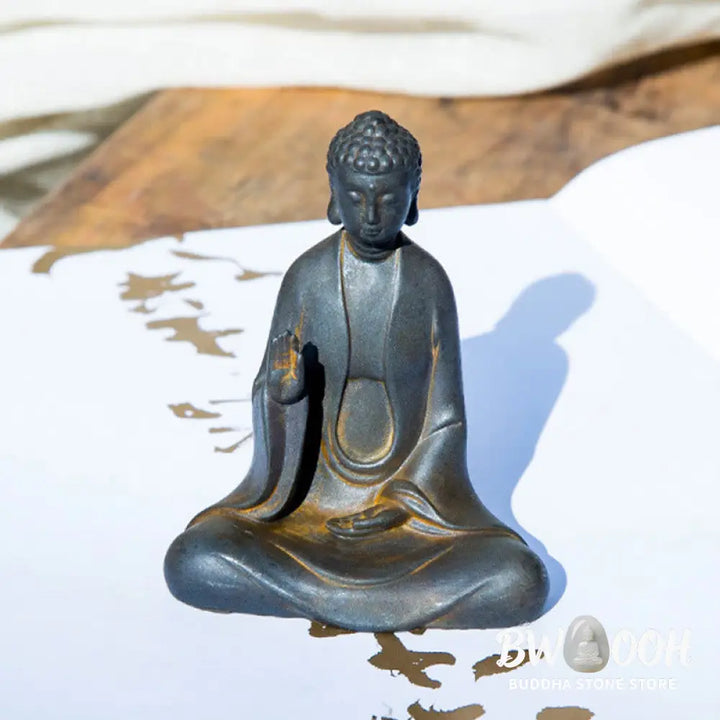 BWOOOH resin Buddha statue - Handmade Meditation Sakyamuni Buddh