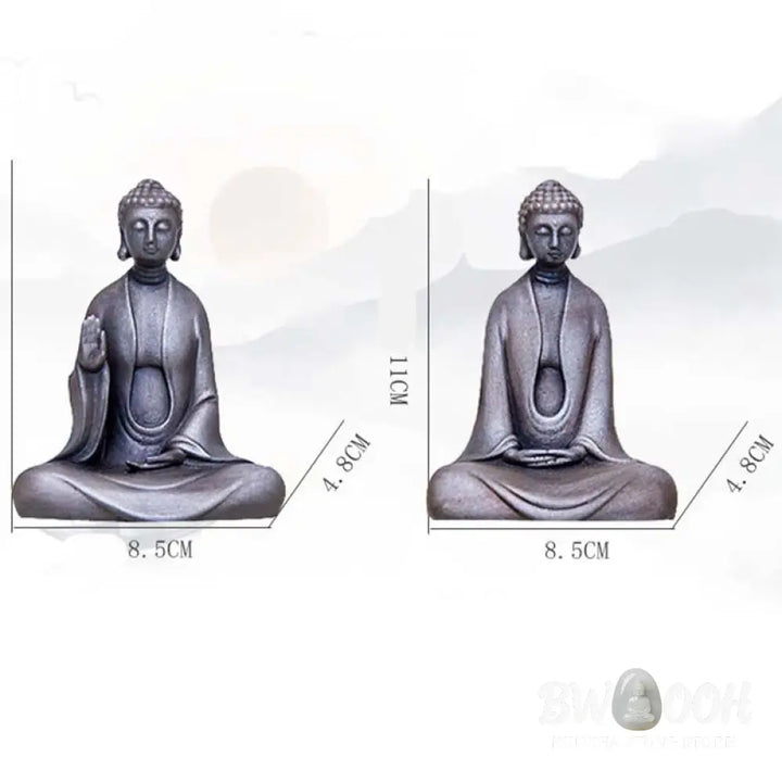 BWOOOH resin Buddha statue - Handmade Meditation Sakyamuni Buddh