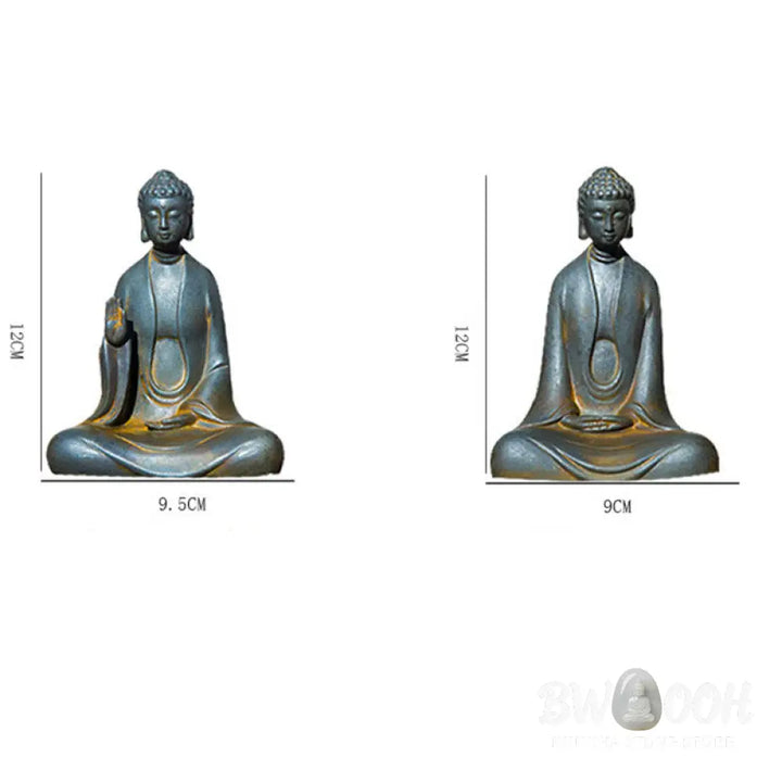 BWOOOH resin Buddha statue - Handmade Meditation Sakyamuni Buddh
