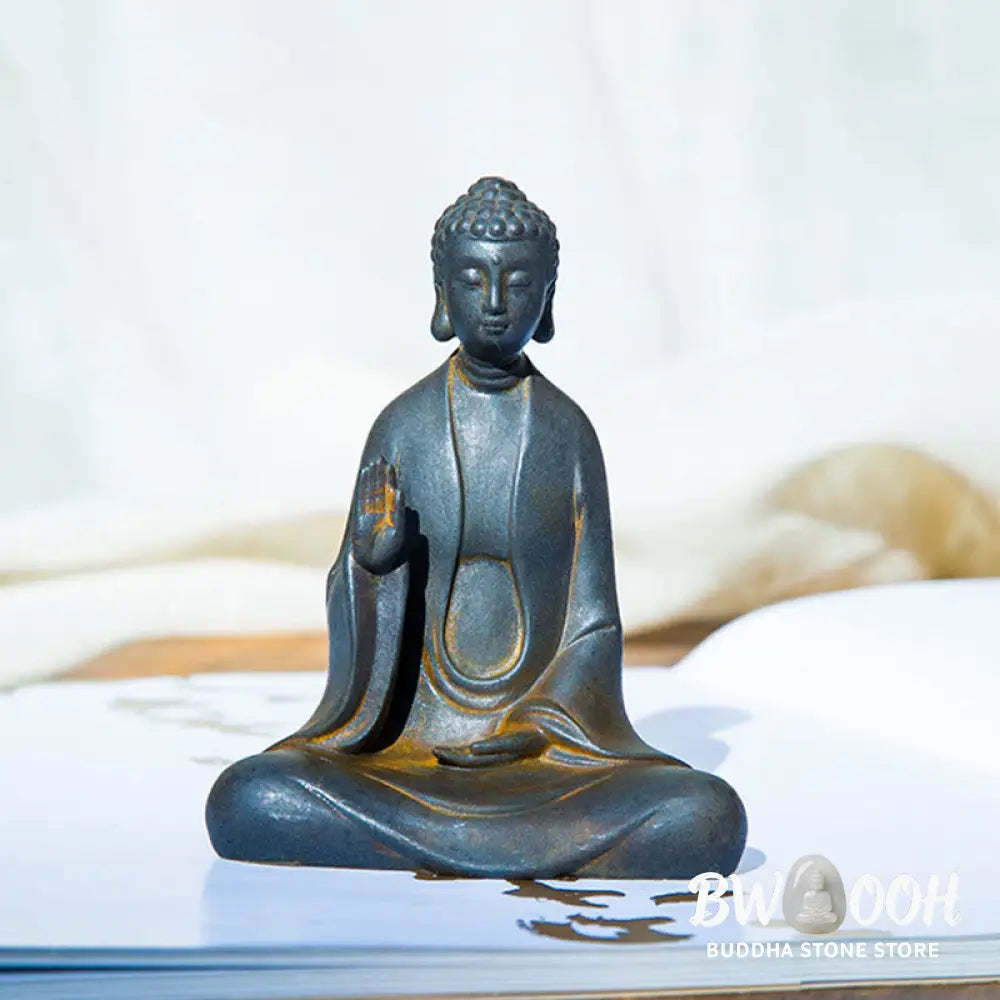 BWOOOH resin Buddha statue - Handmade Meditation Sakyamuni Buddh
