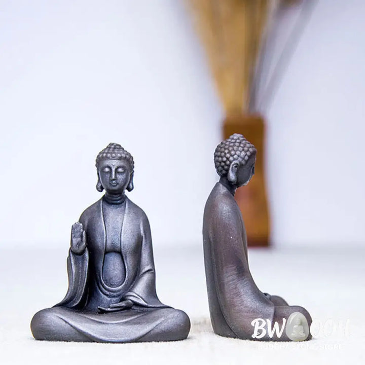 BWOOOH resin Buddha statue - Handmade Meditation Sakyamuni Buddh