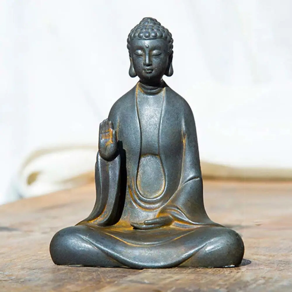 BWOOOH resin Buddha statue - Handmade Meditation Sakyamuni Buddh