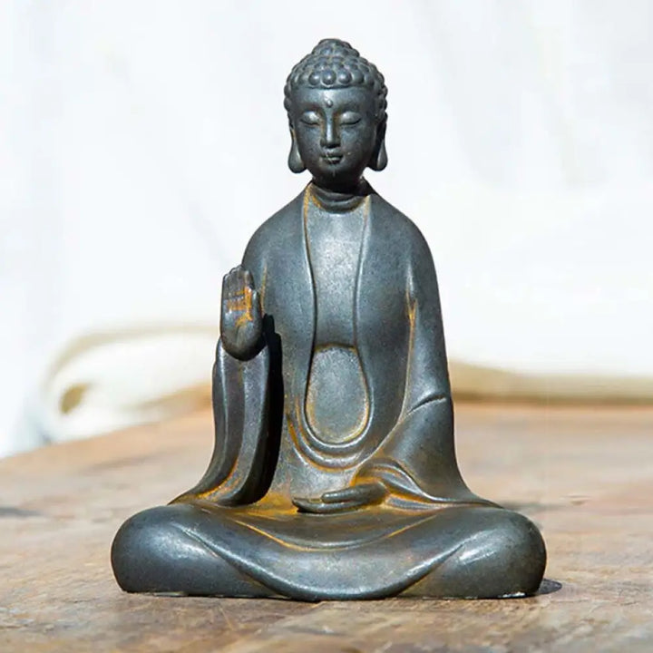 BWOOOH resin Buddha statue - Handmade Meditation Sakyamuni Buddh