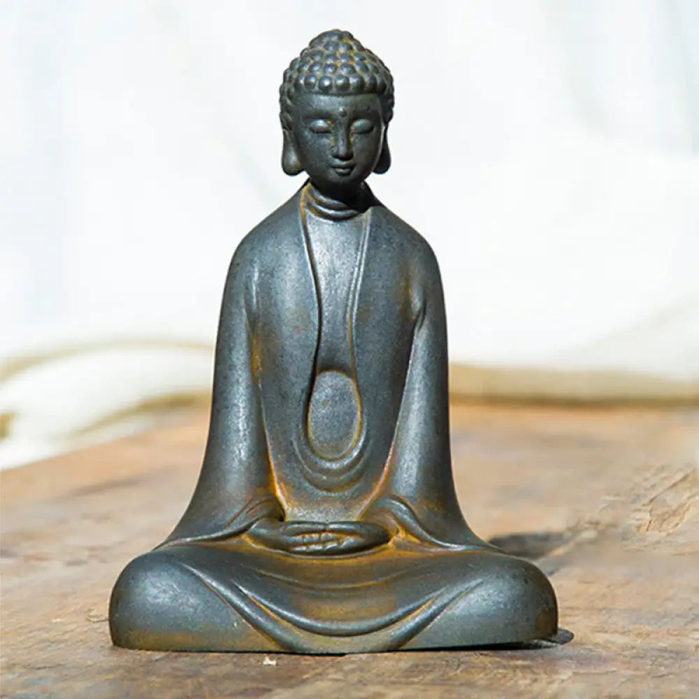 BWOOOH resin Buddha statue - Handmade Meditation Sakyamuni Buddh