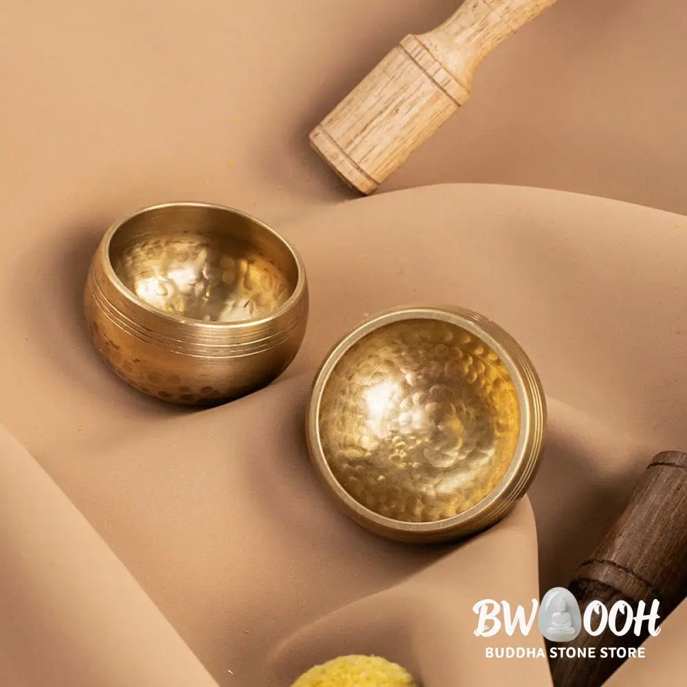 BWOOOH Tibetan singing bowl for meditation - Handmade Mini Small Singing Bo