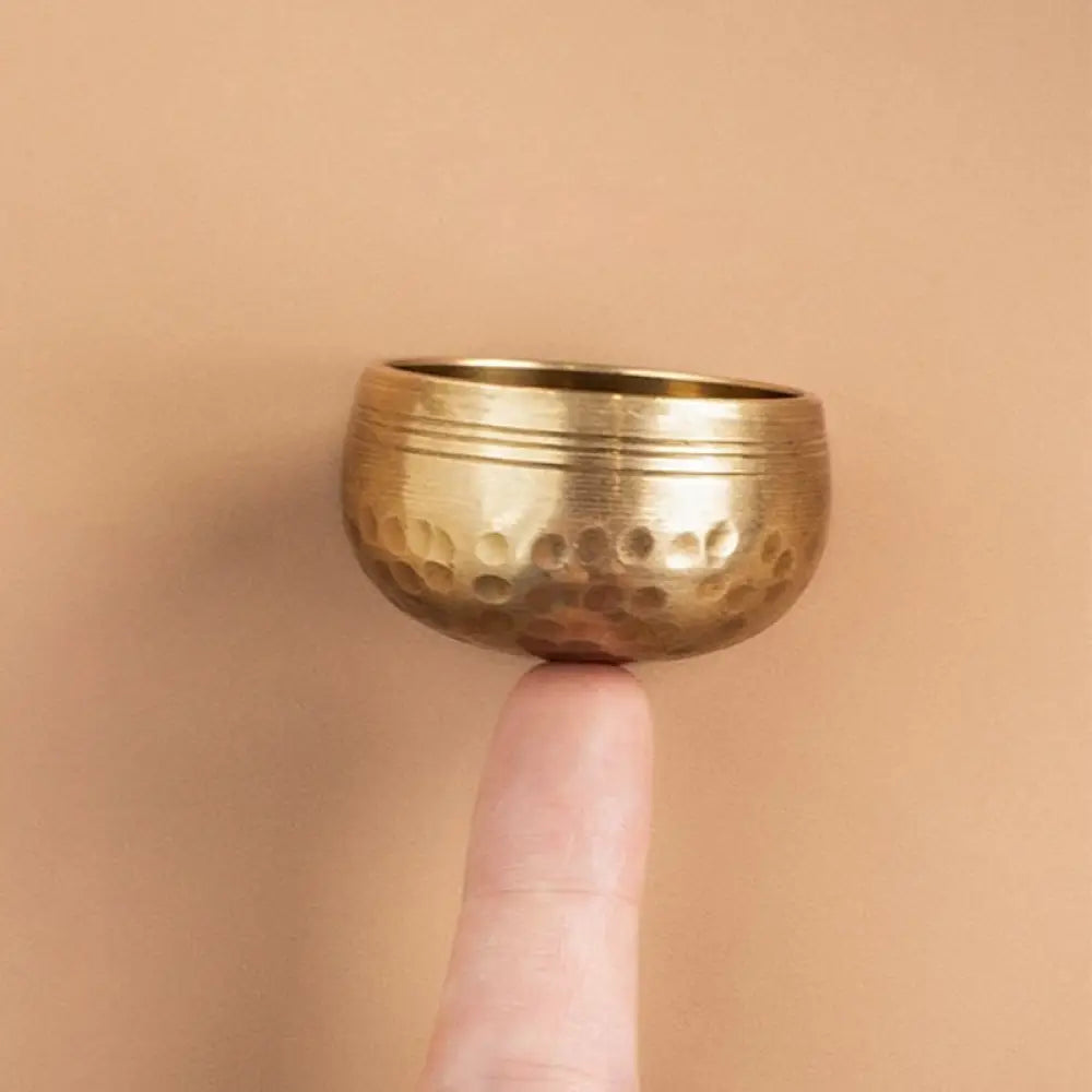 BWOOOH Tibetan singing bowl for meditation - Handmade Mini Small Singing Bo