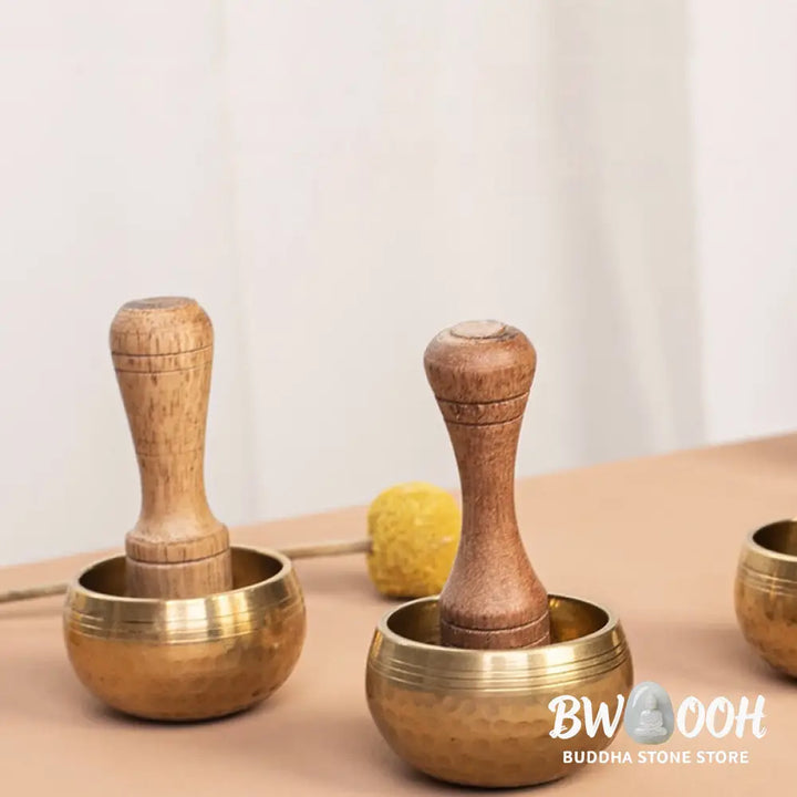 BWOOOH Tibetan singing bowl for meditation - Handmade Mini Small Singing Bo