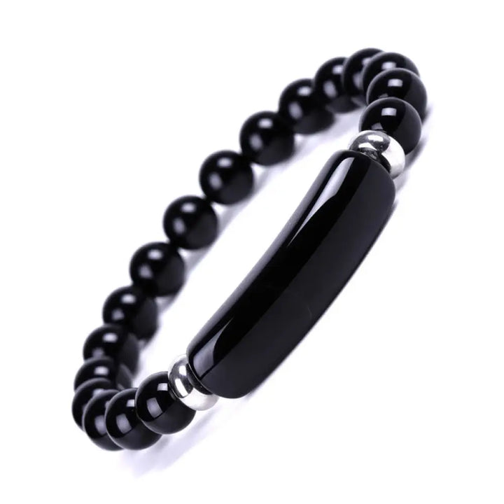 Buddha Stones Handmade Natural Gemstone Healing Bracelet - BWOOOH - Black Onyx - Bracelet