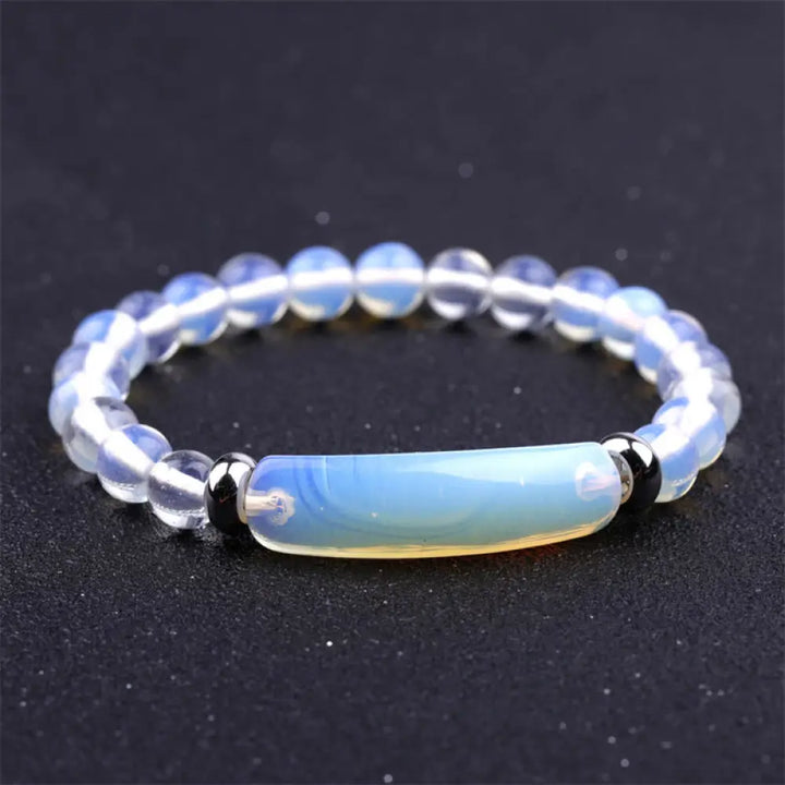 Buddha Stones Handmade Natural Gemstone Healing Bracelet - BWOOOH - Opal - Bracelet