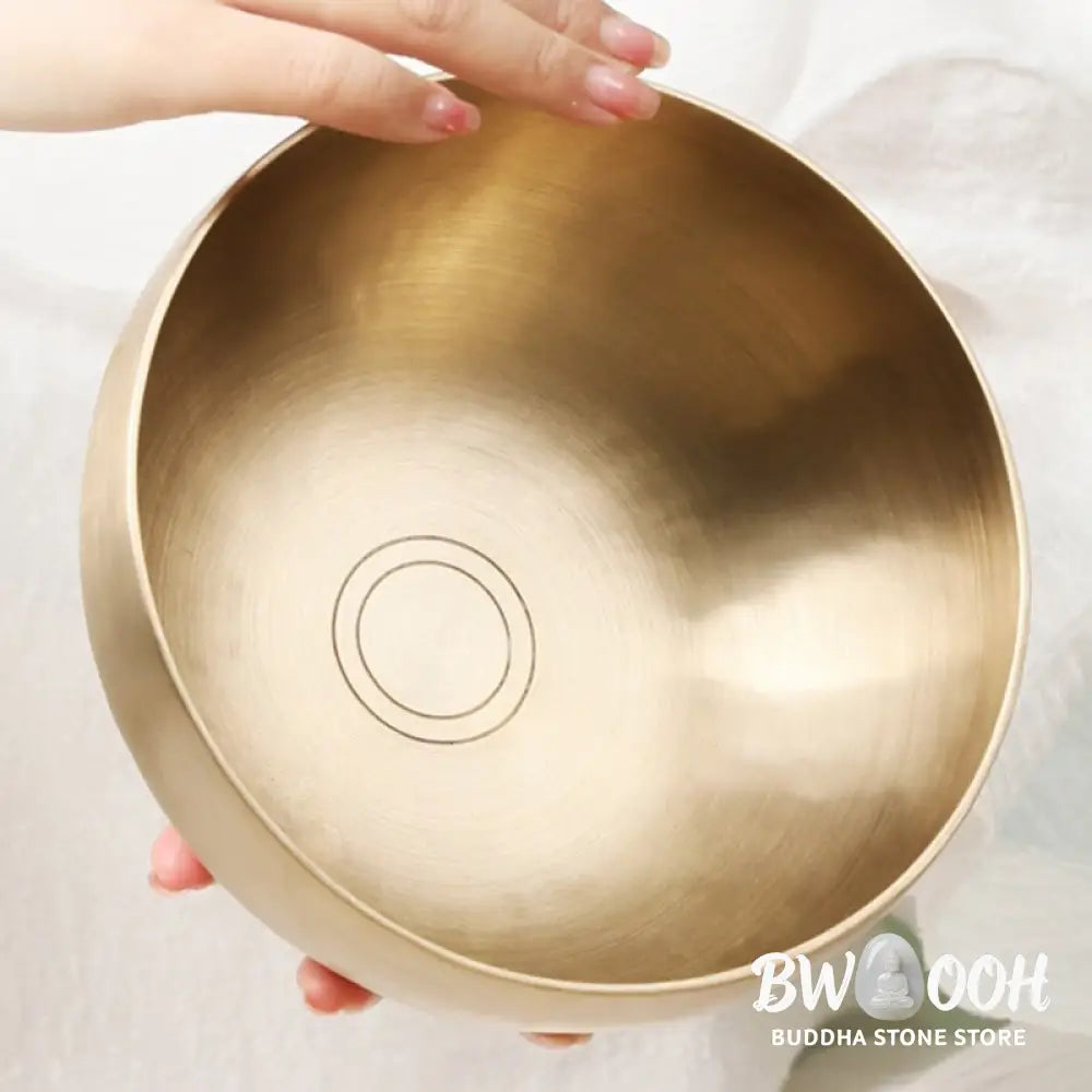BWOOOH Tibetan singing bowl for meditation - Handmade Nepal Golden Singing 