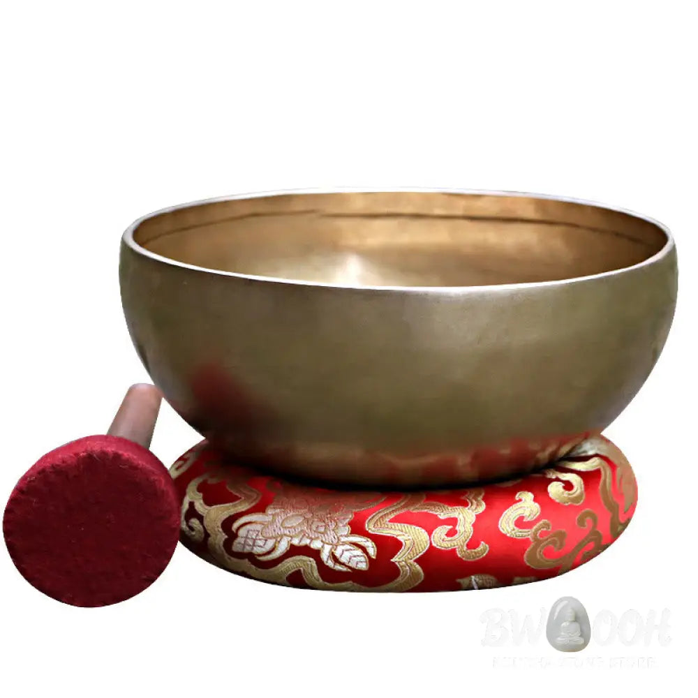 BWOOOH Tibetan singing bowl for meditation - Handmade Nepal Golden Singing 