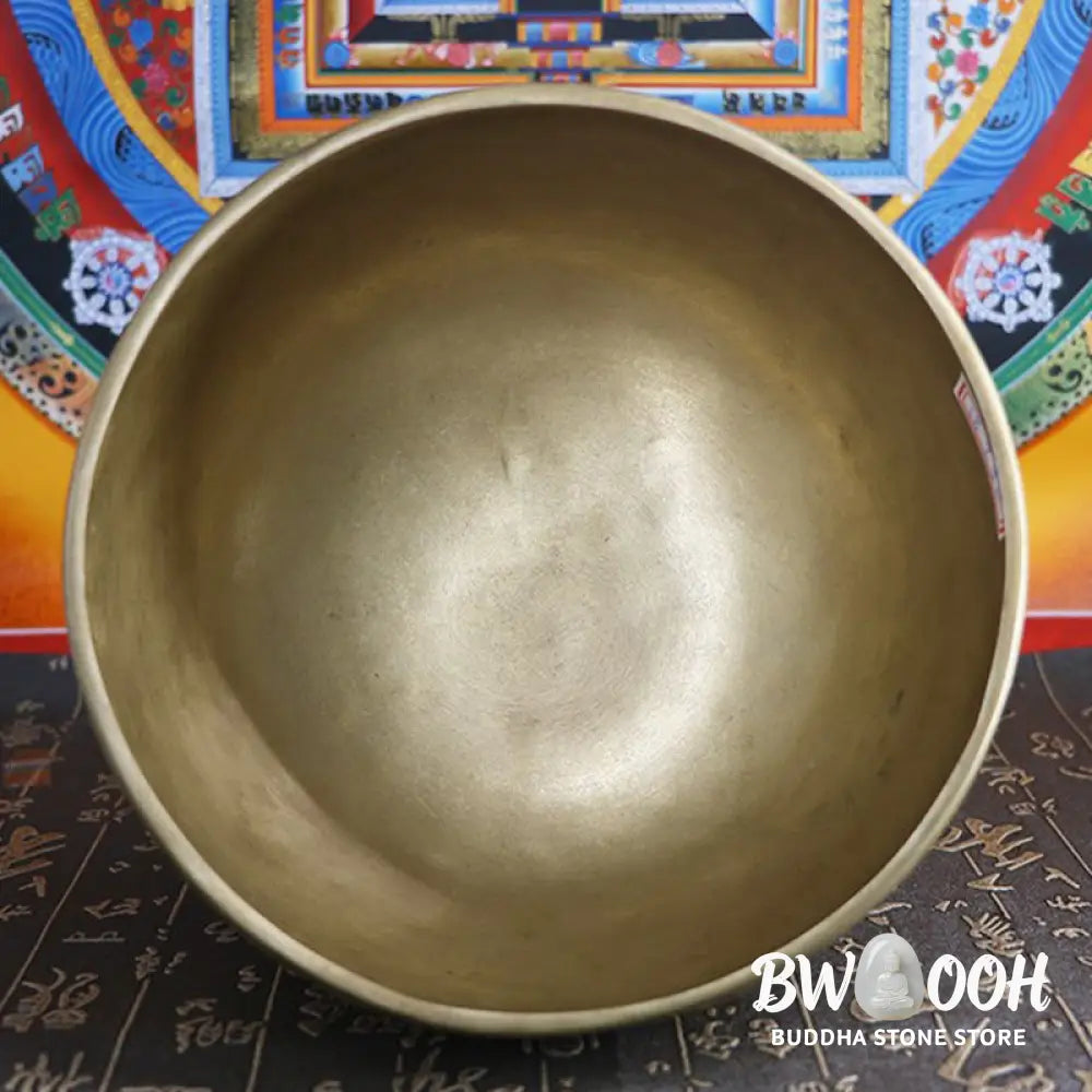 BWOOOH Tibetan singing bowl for meditation - Handmade Nepal Golden Singing 