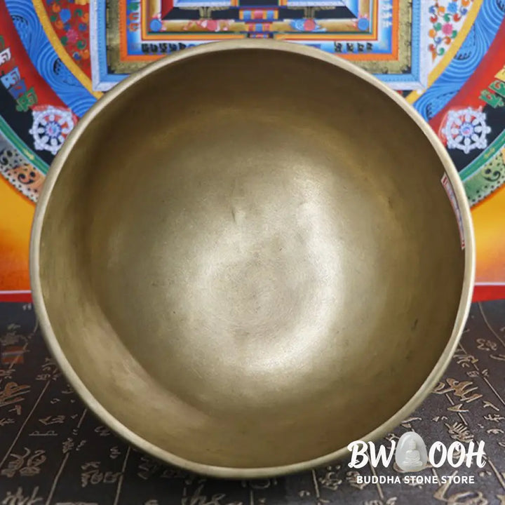BWOOOH Tibetan singing bowl for meditation - Handmade Nepal Golden Singing 