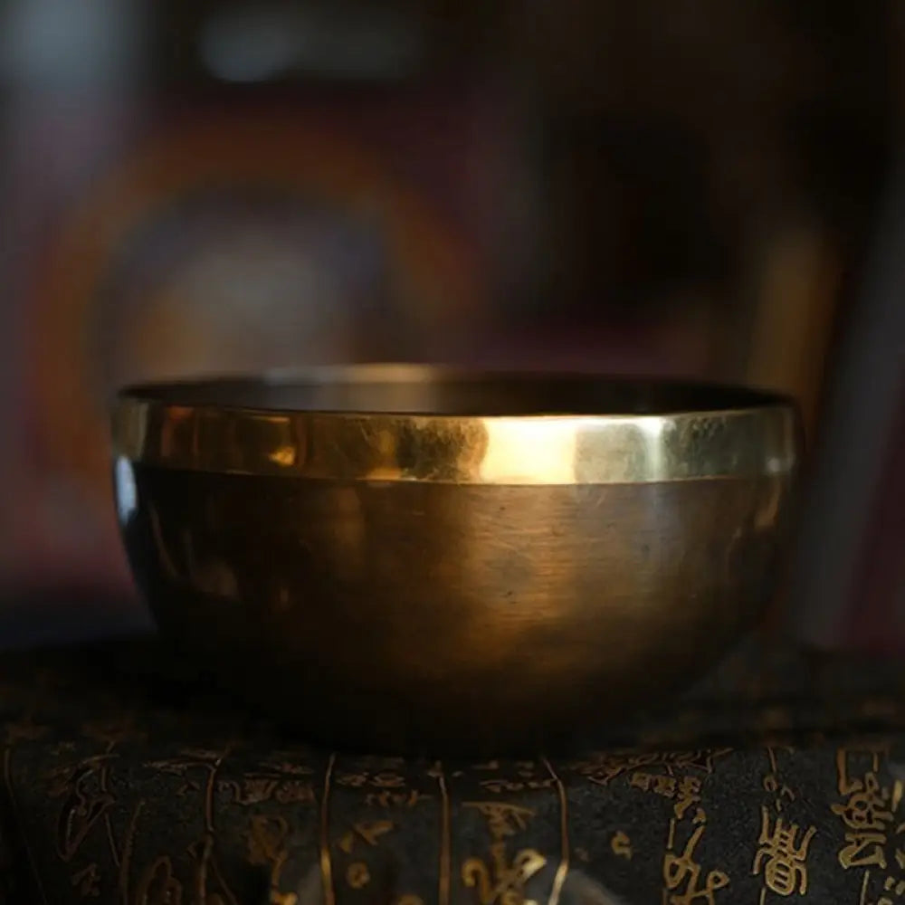 BWOOOH Tibetan singing bowl for meditation - Handmade Nepal Singing Bowl Si