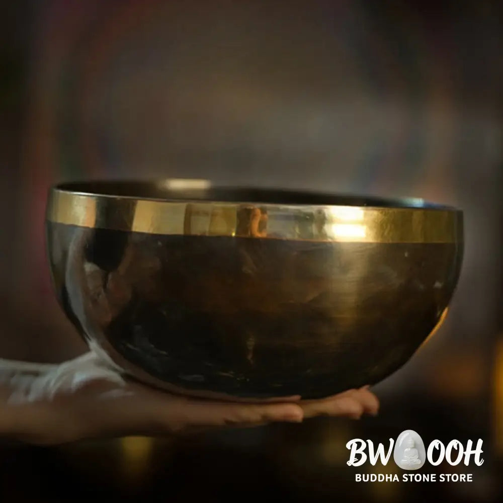 BWOOOH Tibetan singing bowl for meditation - Handmade Nepal Singing Bowl Si