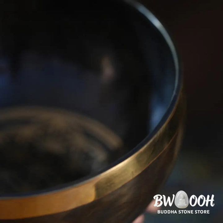 BWOOOH Tibetan singing bowl for meditation - Handmade Nepal Singing Bowl Si