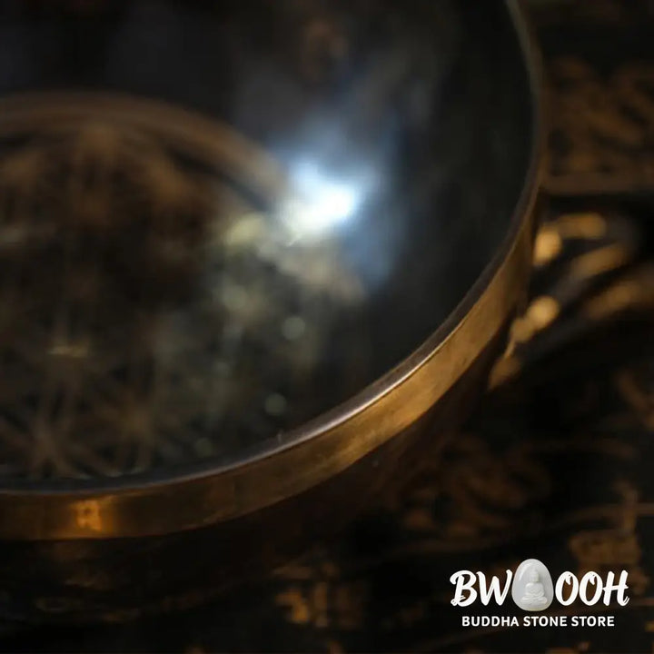 BWOOOH Tibetan singing bowl for meditation - Handmade Nepal Singing Bowl Si