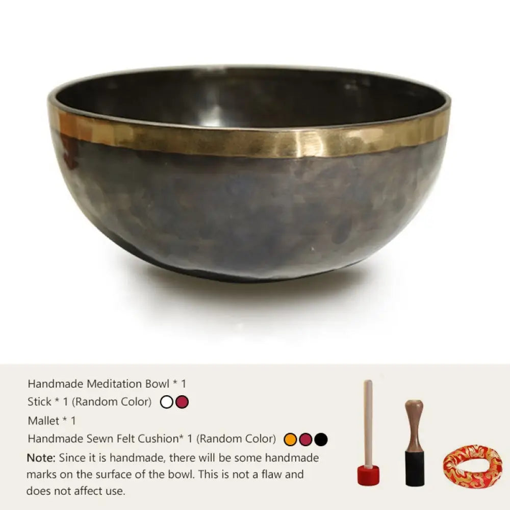 BWOOOH Tibetan singing bowl for meditation - Handmade Nepal Singing Bowl Si