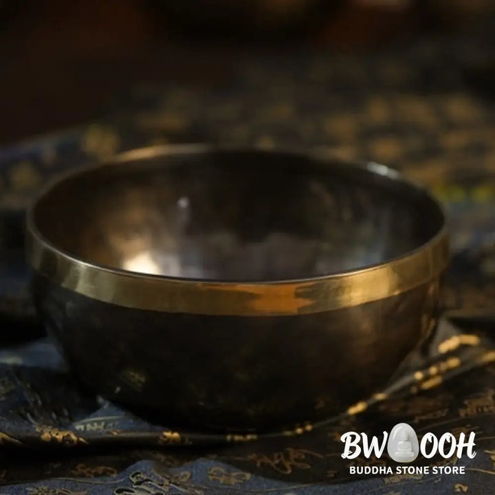 BWOOOH Tibetan singing bowl for meditation - Handmade Nepal Singing Bowl Si