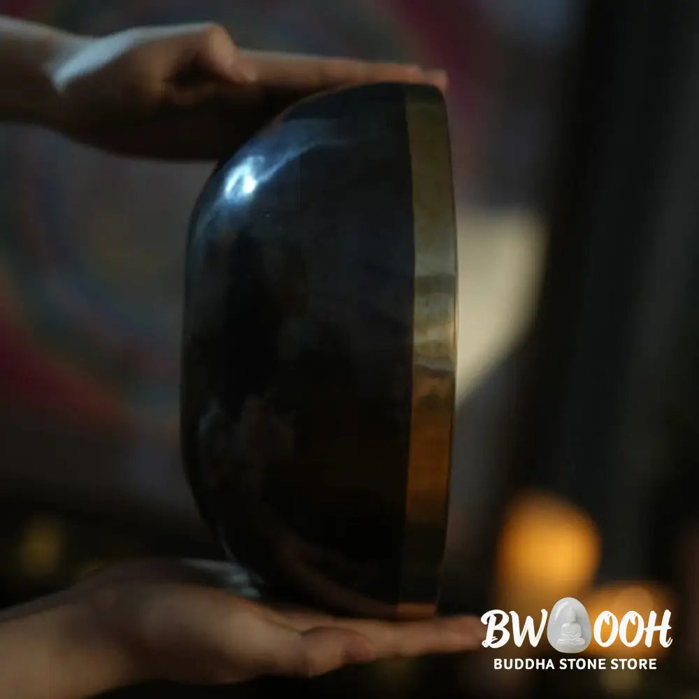 BWOOOH Tibetan singing bowl for meditation - Handmade Nepal Singing Bowl Si