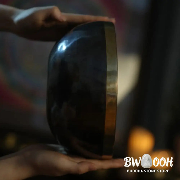 BWOOOH Tibetan singing bowl for meditation - Handmade Nepal Singing Bowl Si