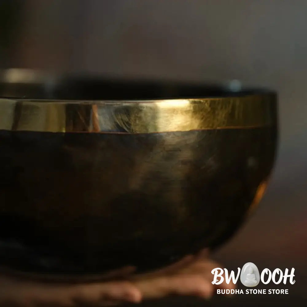 BWOOOH Tibetan singing bowl for meditation - Handmade Nepal Singing Bowl Si