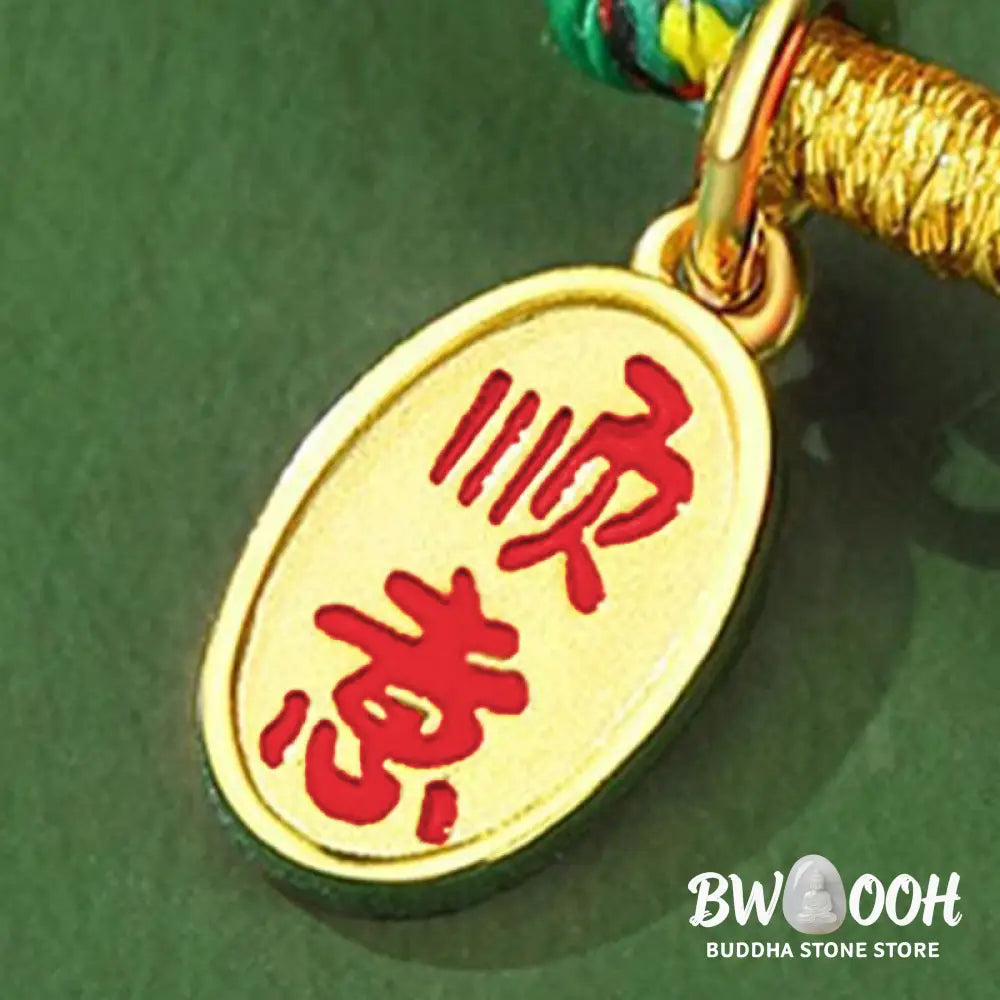 Buddha Stones Handmade Peace Buckle Jade Prosperity 925 Sterling Silver Colorful Rope Bracelet - Bracelet