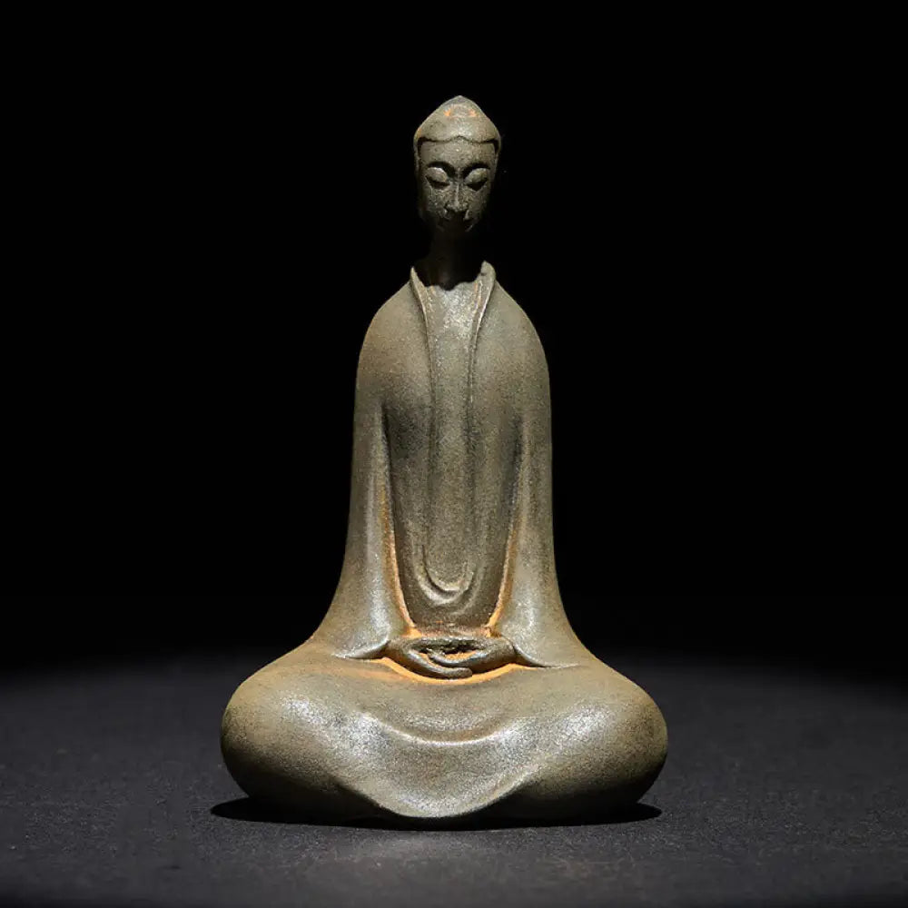 BWOOOH resin Buddha statue - Handmade Sakyamuni Buddha Iron Powd