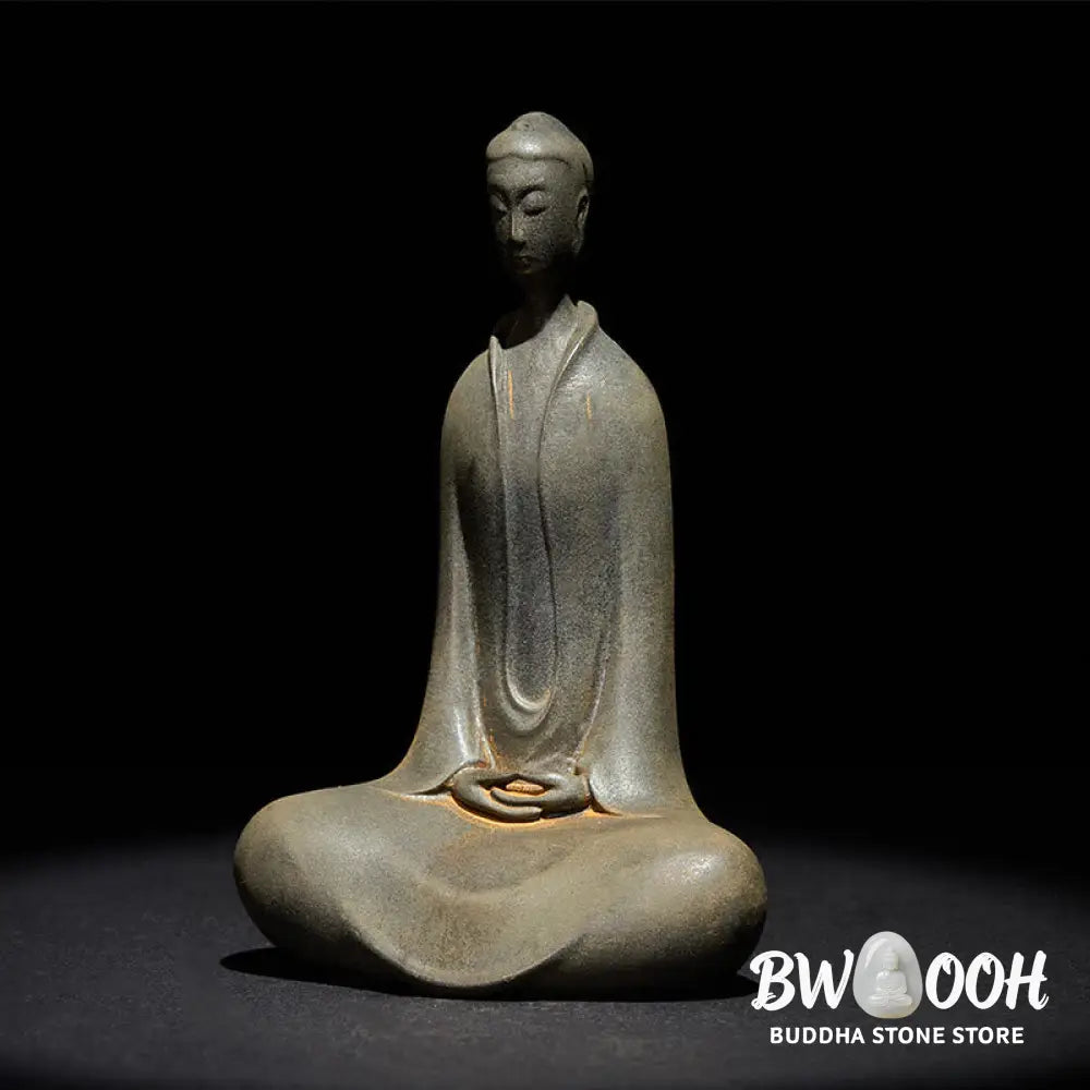 BWOOOH resin Buddha statue - Handmade Sakyamuni Buddha Iron Powd
